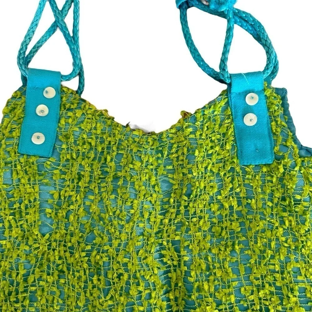 Cute Bright green and blue shoulder bag